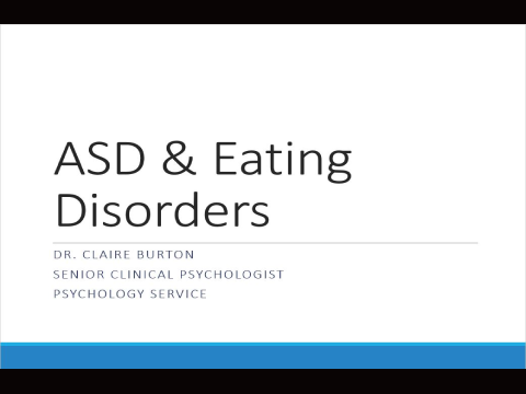 This 1 hour webinar presented by Dr Claire Burton, Senior Clinical Psychologist at the Royal Children’s Hospital Psychology Service provides a summary of literature, assessment and interventions for young people experiencing eating disorders on the autism spectrum.